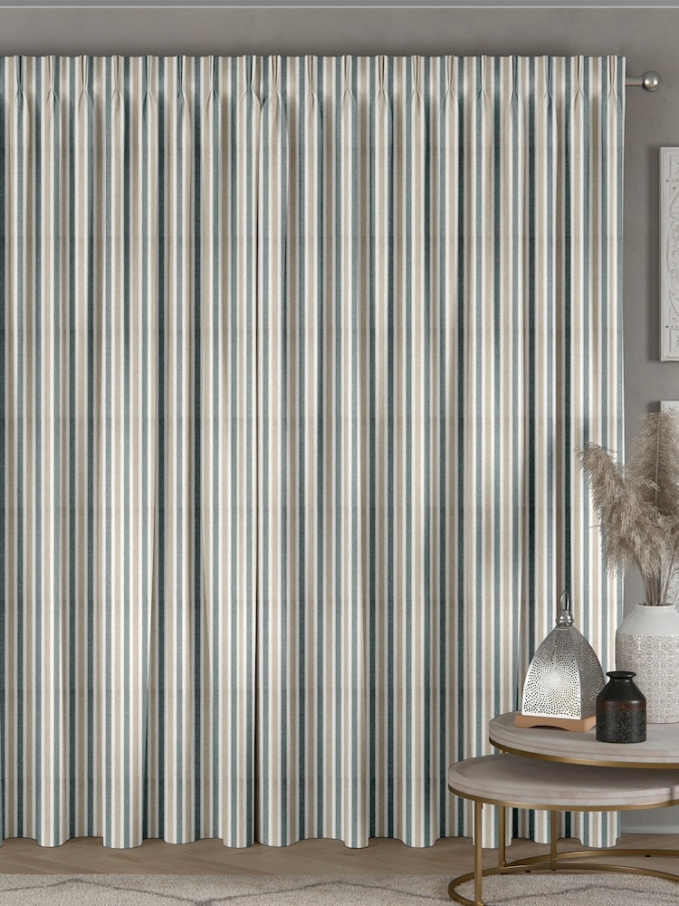 Seafoam Blue Dendi Made to Measure Curtains - Image 2 of 10