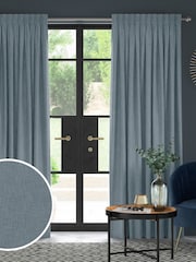 Danube Blue Viam Made to Measure Curtains - Image 1 of 9