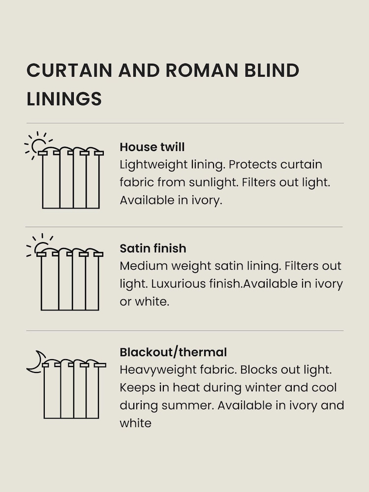 Ivory Cream Viam Made to Measure Curtains - Image 2 of 11 Ivory Cream Viam Made to Measure Curtains - Image 2 of 11