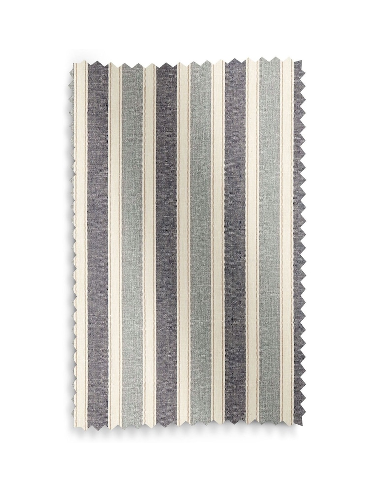 Denim Blue Dendi Made to Measure Curtains - Image 9 of 9