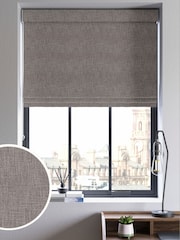 Fog Grey Viam Made to Measure Roman Blind - Image 1 of 6