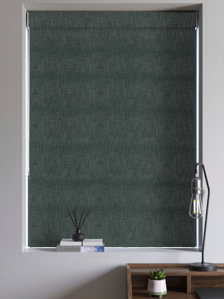 Emerald Green Viam Made to Measure Roman Blind - Image 2 of 6