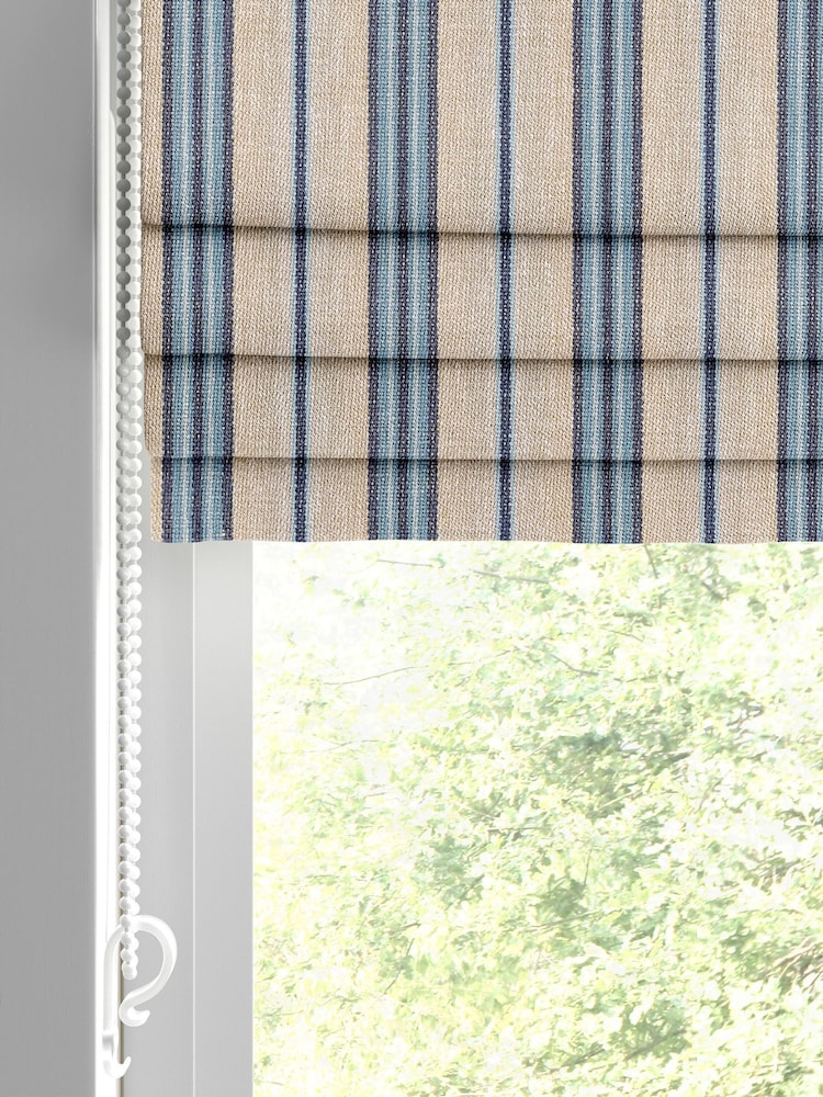 Denim Blue Multa Made to Measure Roman Blind - Image 2 of 6