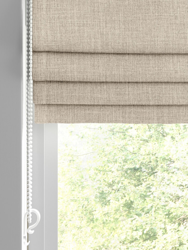 Linen Natural Viam Made to Measure Roman Blind - Image 2 of 6
