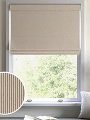 Charcoal Grey Coil Made to Measure Roman Blind - Image 1 of 6