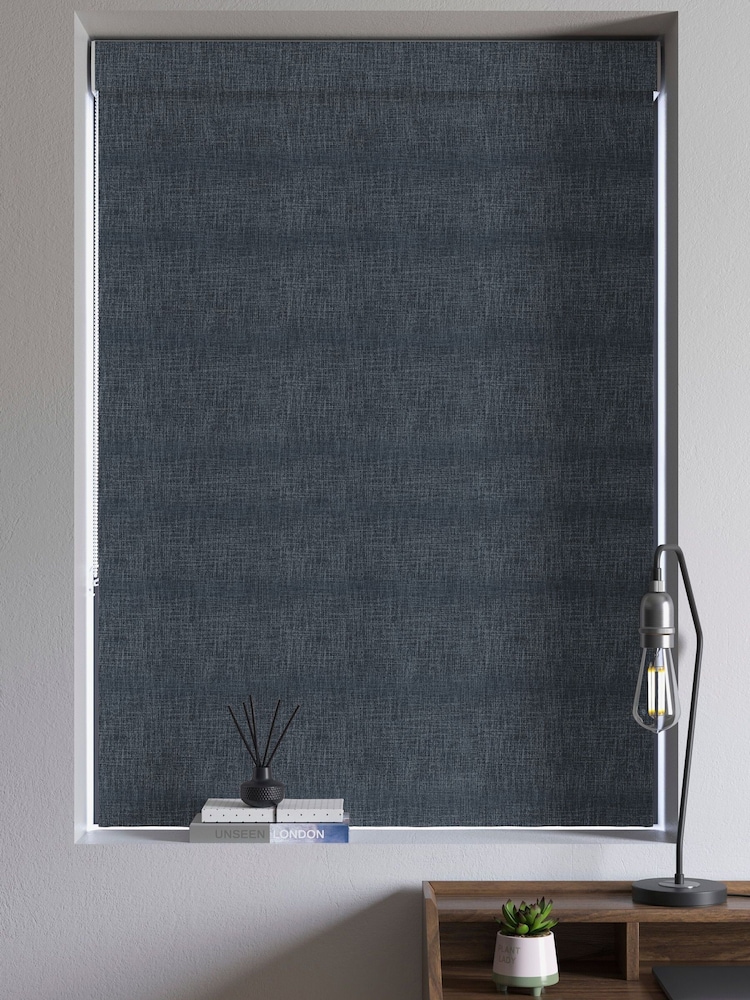 Ink Blue Viam Made to Measure Roman Blind - Image 2 of 6