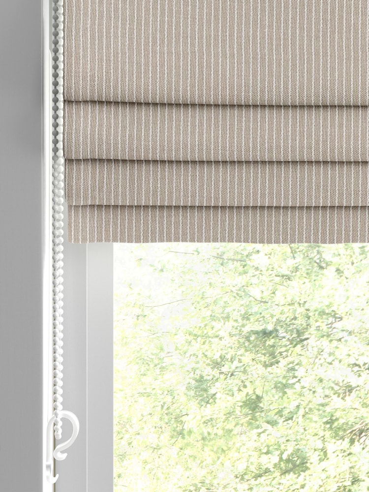 Fawn Natural Coil Made to Measure Roman Blind - Image 2 of 6