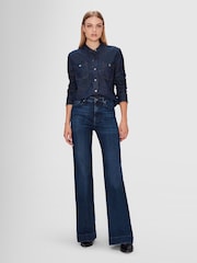 7 For All Mankind Dark Blue Modern Dojo Soho Jeans - Image 1 of 6