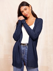 Friends Like These Navy Edge To Edge Cardigan - Image 1 of 4