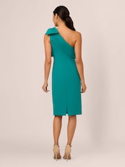 Adrianna Papell Stretch-Crêpe-Kleid mit Schleife, Blau - Bild 2 von 7