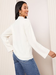 Friends Like These Ivory Contrast Bow Jumper - Image 4 of 4