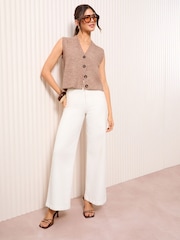 Friends Like These Camel Button Waistcoat - Image 2 of 5
