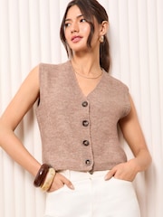 Friends Like These Camel Button Waistcoat - Image 3 of 5