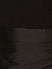 Adrianna Papell Crepe Combo Taffeta Black Dress - Image 7 of 7