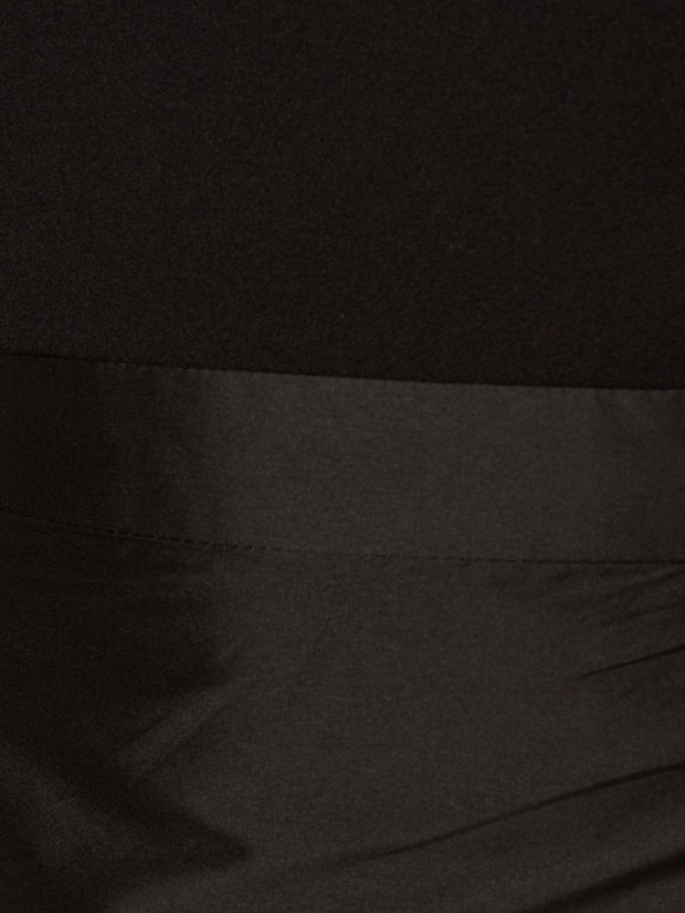 Adrianna Papell Crepe Combo Taffeta Black Dress - Image 7 of 7