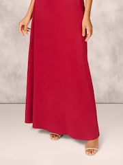 Adrianna Papell Red Aidan Mattox Stretch Mikado A-Line Gown - Image 5 of 7