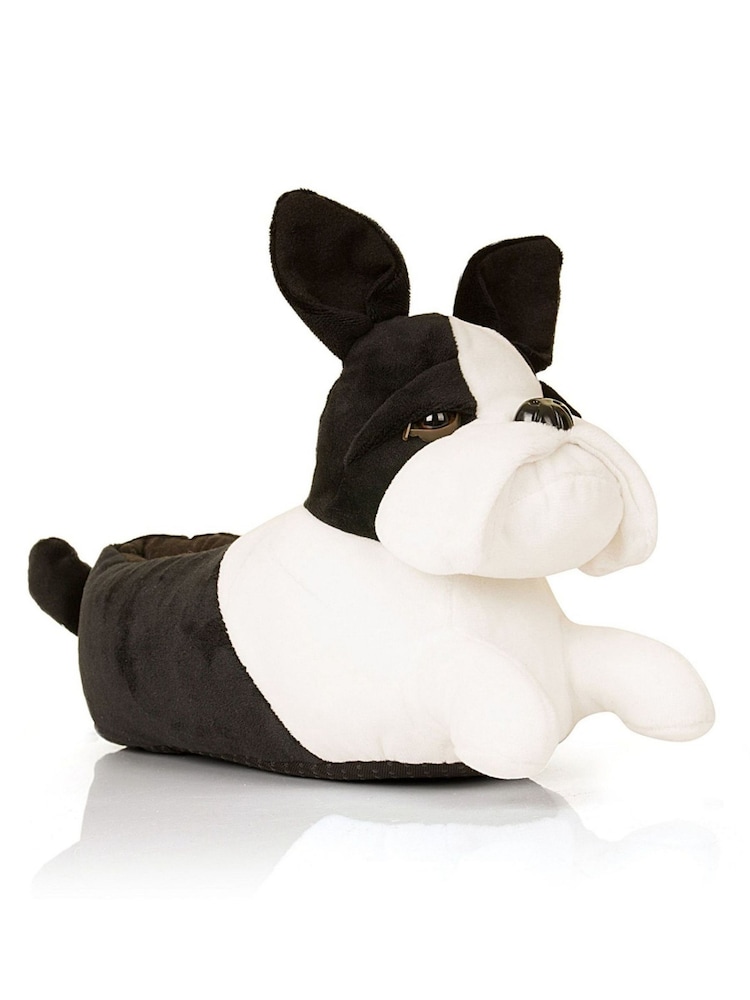 Loungeable Brown French Bulldog Slippers - Image 1 of 4