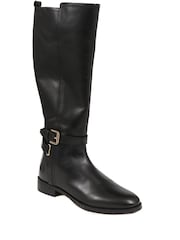 Jones Bootmaker Emaline Leather Long Black Boots - Image 4 of 7