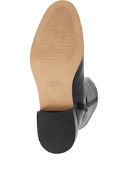 Jones Bootmaker Emaline Leather Long Black Boots - Image 7 of 7