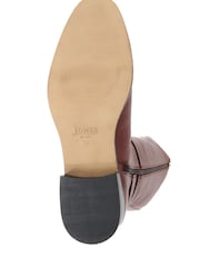 Jones Bootmaker Emaline Leather Long Brown Boots - Image 5 of 7