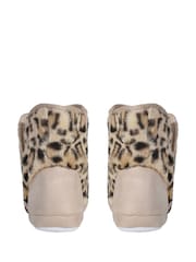 Loungeable Black Multi Faux Fur Bootie Slippers - Image 4 of 6