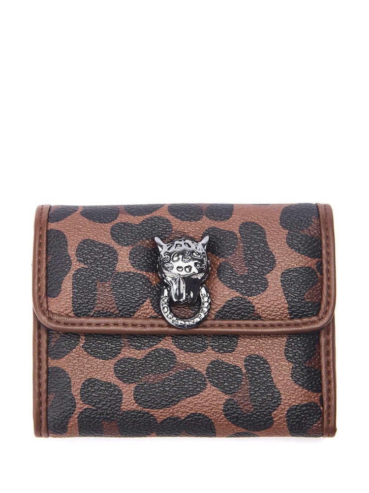 Moda in Pelle Leopard Print Layla Larry Purse - Image 4 of 4