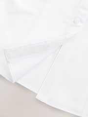 White - Touch Fastening Stretch Short Sleeve School Shirt (3-17yrs) - Image 8 of 8