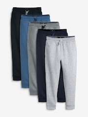 Modra/siva/črna - Basic hlače za prosti čas 5 Pack (3-16yrs) - Slika 1 iz 8