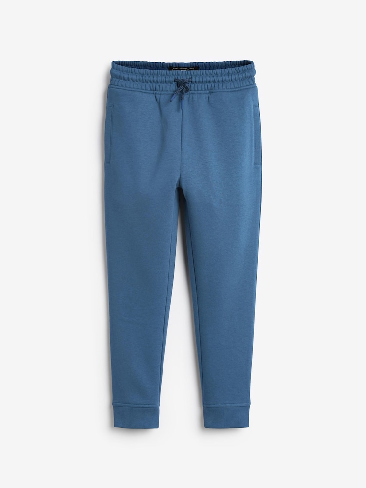 Blue/Grey/Black Slim Fit Basic Joggers 5 Pack (3-16yrs) - Image 2 of 8 Blue/Grey/Black Slim Fit Basic Joggers 5 Pack (3-16yrs) - Image 2 of 8