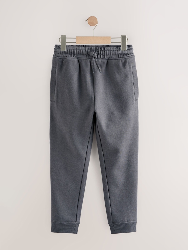 Charcoal Slim Fit Basic Joggers (3-16yrs) - Image 1 of 2 Charcoal Slim Fit Basic Joggers (3-16yrs) - Image 1 of 2