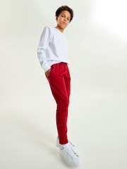 Bright Red Slim Fit Basic Joggers (3-16yrs) - Image 3 of 5
