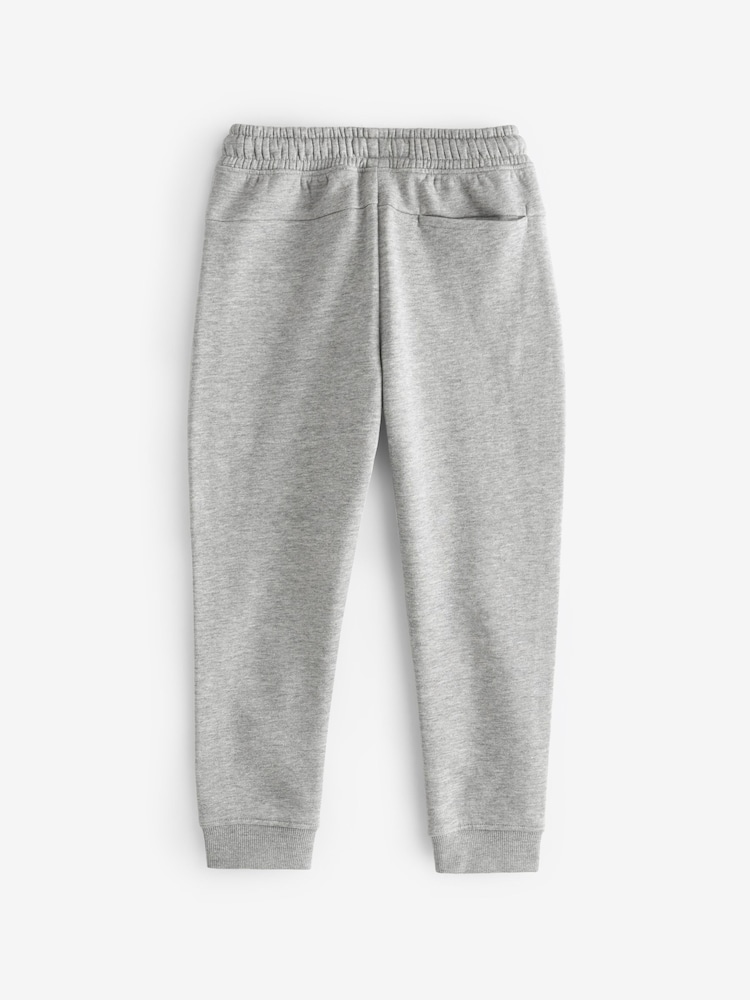 Grey Marl - Calças de corrida Slim Fit com zíper (3a16anos) - Imagem 2 de 2