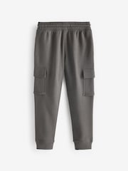 New Charcoal Grey Slim Fit Cargo Rich Joggers (3-16yrs) - Image 2 of 2