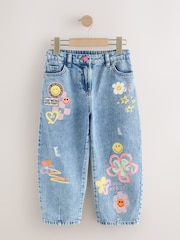 Blue Denim SmileyWorld® Barrel Jeans (3-16yrs) - Image 1 of 5