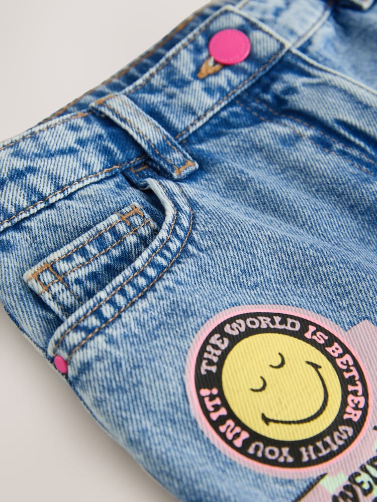 Blue Denim SmileyWorld® Barrel Jeans (3-16yrs) - Image 5 of 5