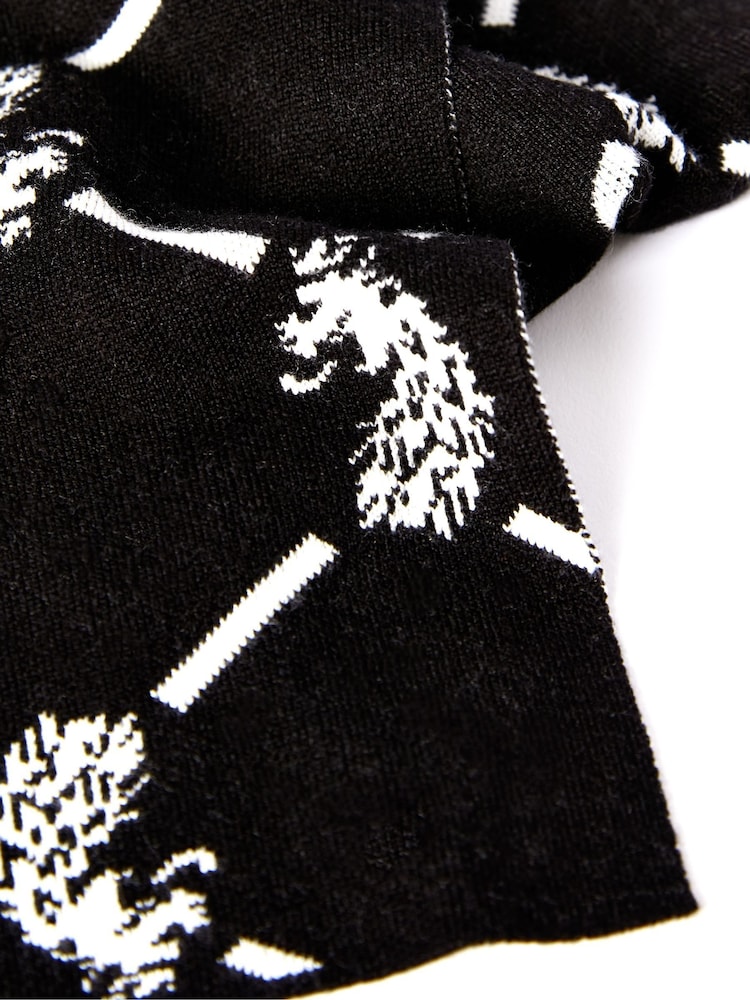 Luke 1977 Winter Repeats Black Scarf - Image 3 of 3 Luke 1977 Winter Repeats Black Scarf - Image 3 of 3