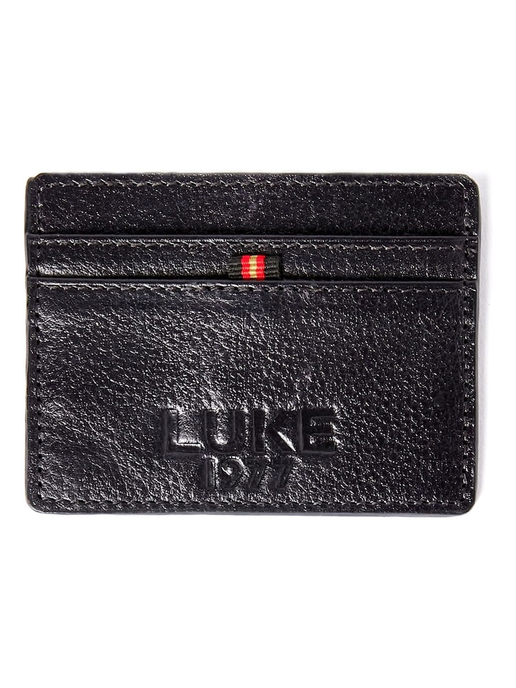 Luke 1977 Milled Card Holder Black Wallet - Image 1 of 4