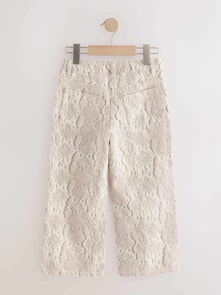 Snake Print Wide Leg Jeans (3-16yrs) - Image 2 of 4