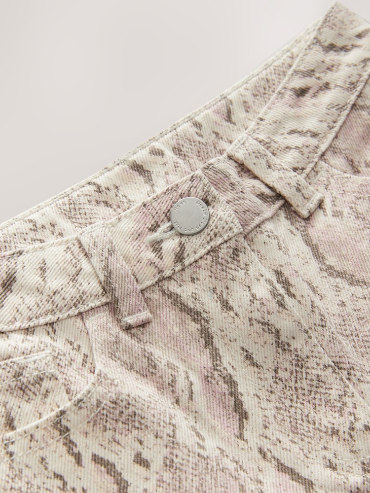 Snake Print Wide Leg Jeans (3-16yrs) - Image 3 of 4