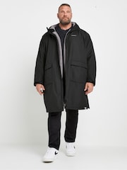 BadRhino Big & Tall Black Waterproof Sherpa Lined Changing Robe - Image 1 of 3