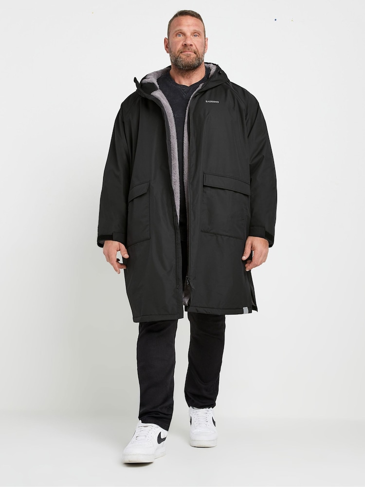 BadRhino Big & Tall Black Waterproof Sherpa Lined Changing Robe - Image 1 of 3