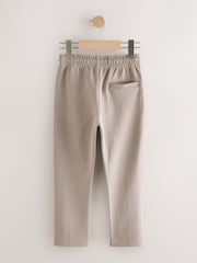New Mink Brown Slim Fit Smart Joggers (3-16yrs) - Image 2 of 4