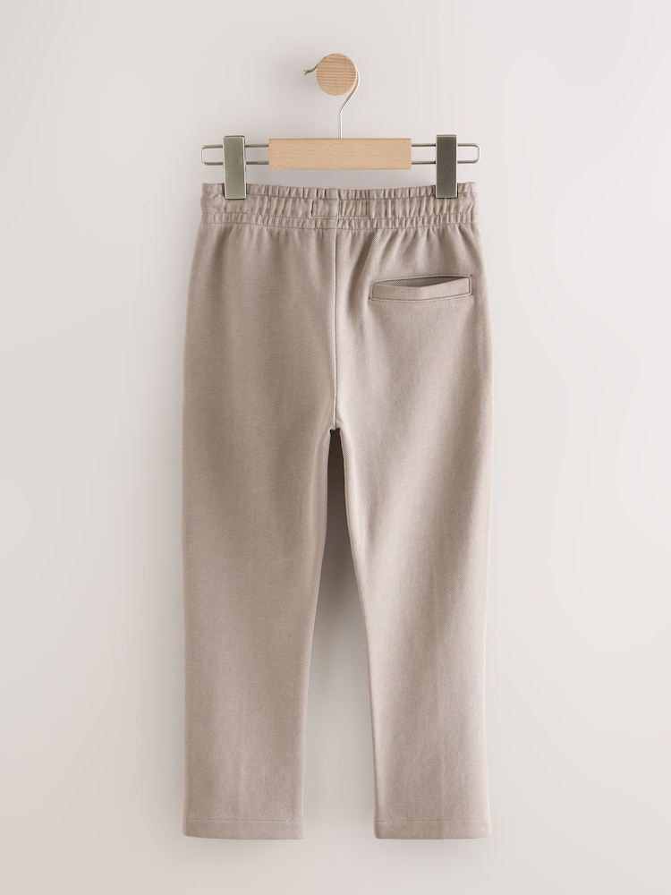 New Mink Brown Slim Fit Smart Joggers (3-16yrs) - Image 2 of 4 New Mink Brown Slim Fit Smart Joggers (3-16yrs) - Image 2 of 4
