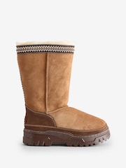 UGG Chestnut Brown Classic Tall Trail Gazer Waterproof Boots - Image 1 of 1