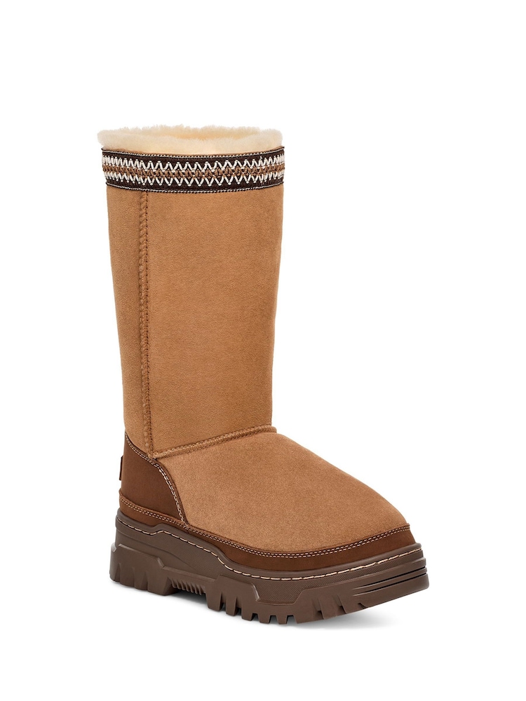 UGG Chestnut Brown Classic Tall Trail Gazer Waterproof Boots - Image 6 of 6