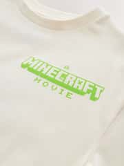 Cream Oversized Minecraft Graphic Print 100% Cotton T-Shirt (3-16yrs) - Image 11 of 12