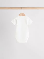 White Baby Sleepsuit, Bodysuit, Beanie and Bib Set 4 Piece (0-9mths) - Image 6 of 19