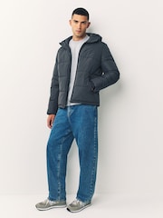 Серый - Утепленная куртка - Изображение 2 2