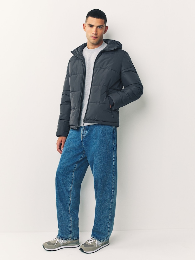 Серый - Утепленная куртка - Изображение 2 2