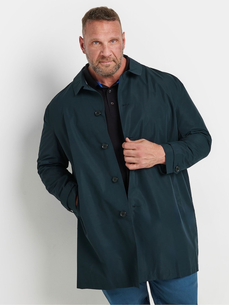 BadRhino Big & Tall Blue Trench Jacket - Image 1 of 4
